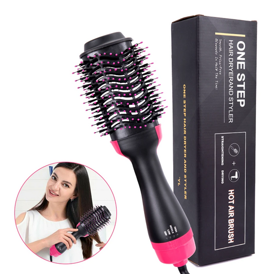 Zenify Cepillo Secador Alisador De Pelo 3 En 1